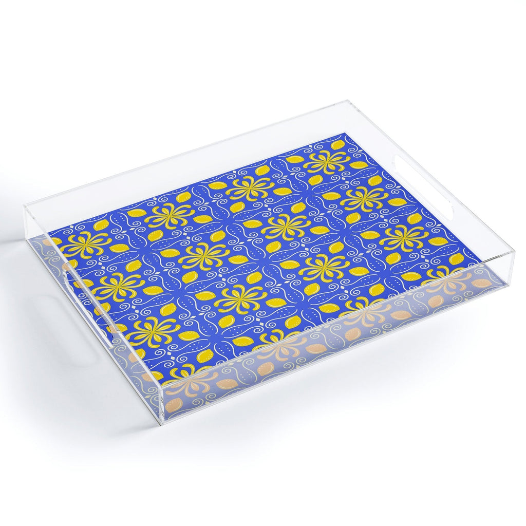 Design by Spark Dolce Vita Lemon Tile Acrylic Tray