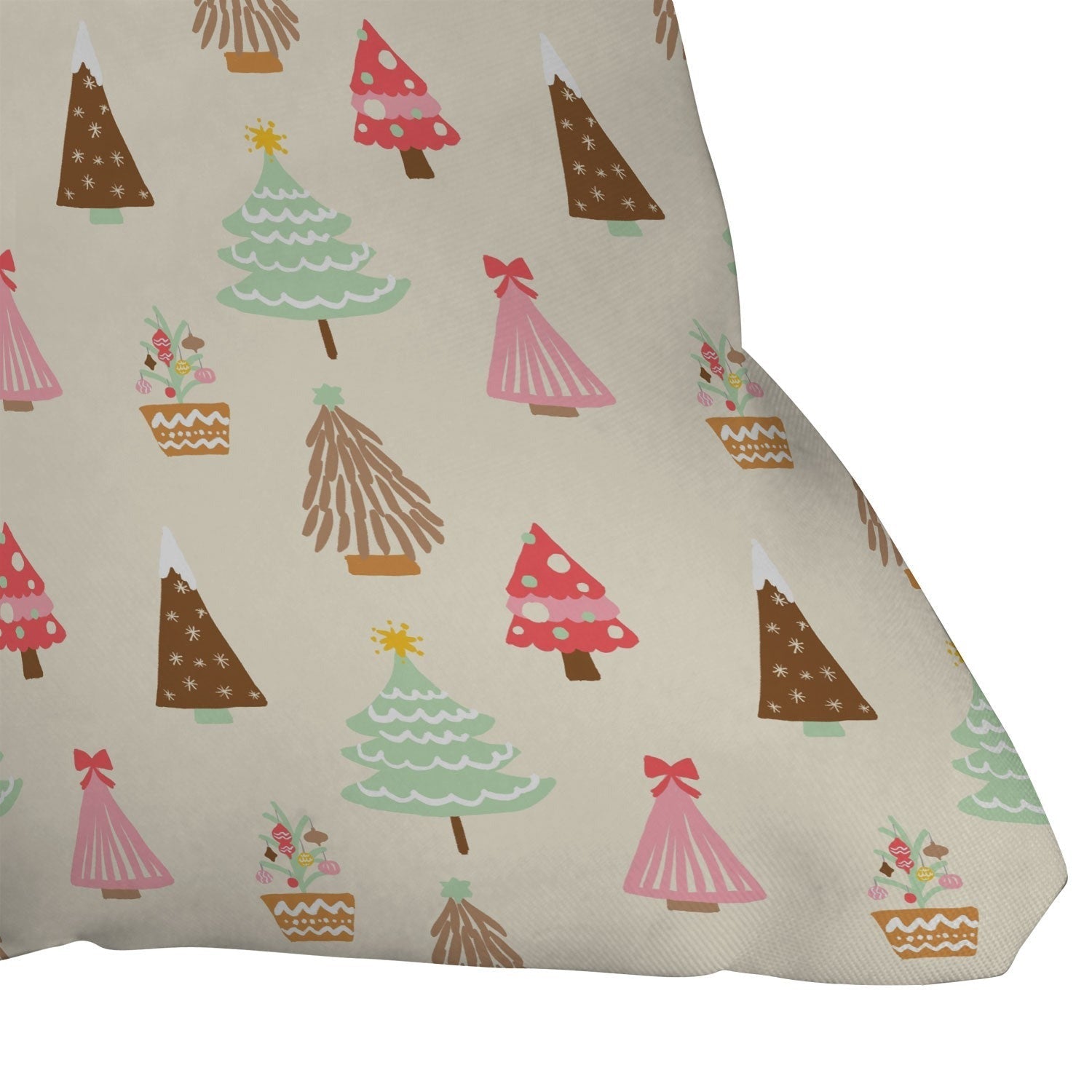 Design by Spark Christmas Tree Delight Throw Pillow