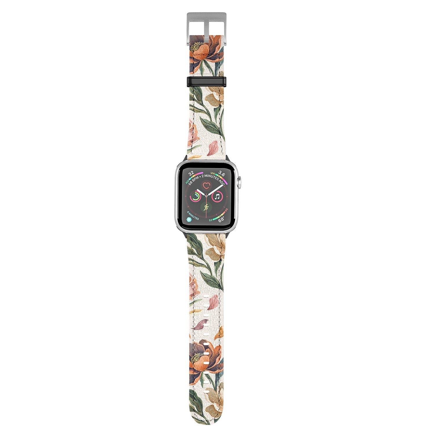 Marta Barragan Camarasa Hand Painted Peony Florals Apple Watch Band