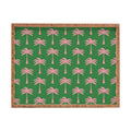 Design by Spark Pink Palm Tree Oasis Rectangular Tray