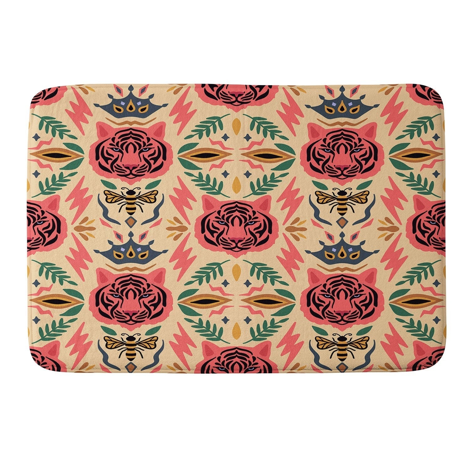 Design by Spark Tigress Queen Bee Memory Foam Bath Mat