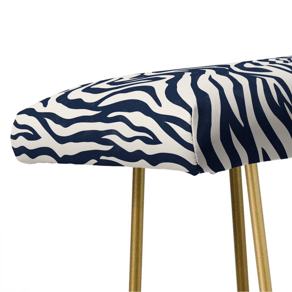 Avenie BR Navy Tiger Stripes Bench