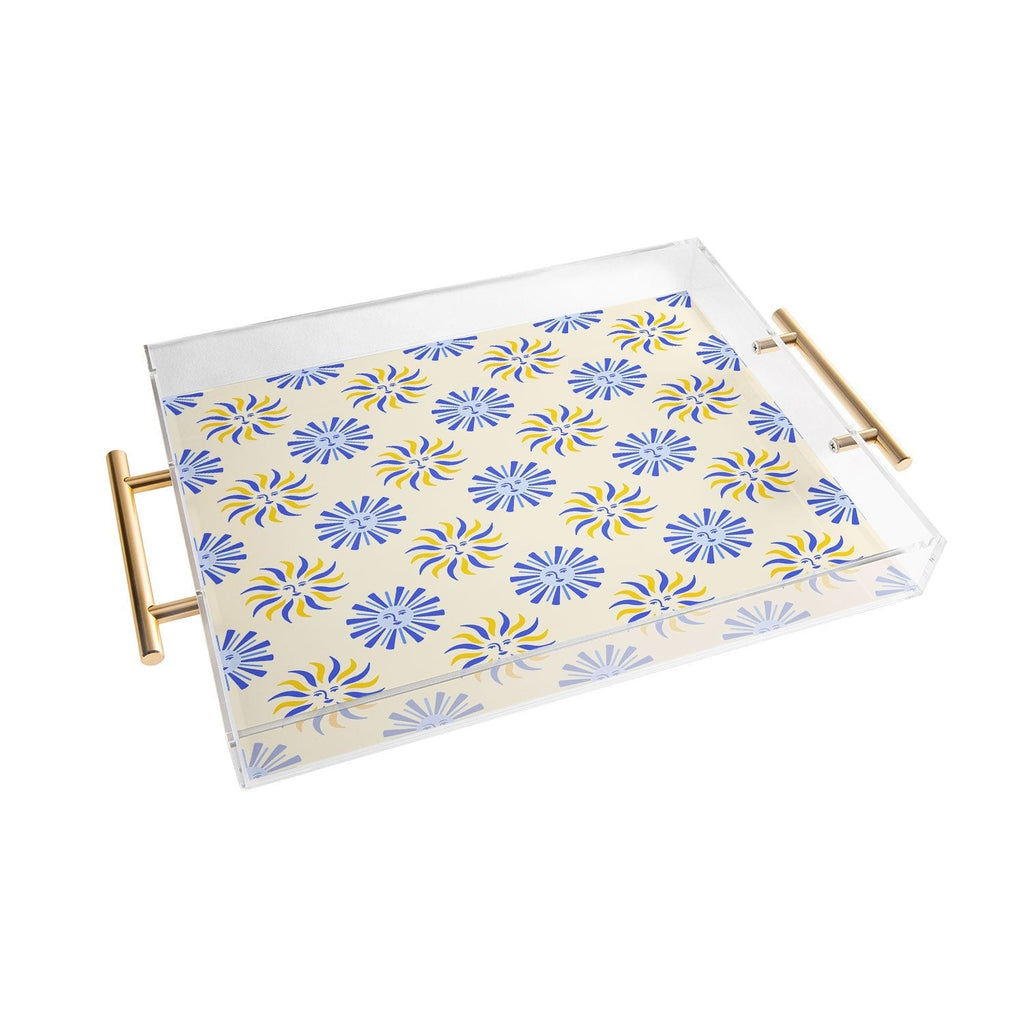 Design by Spark Dolce Vita Radial Sun Flames Acrylic Tray