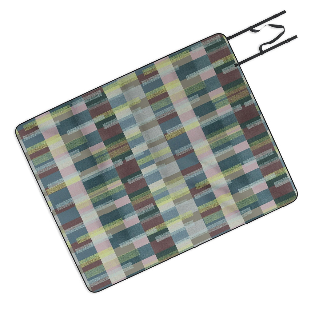 Marta Barragan Camarasa Dynamic Linear Blocks Picnic Blanket