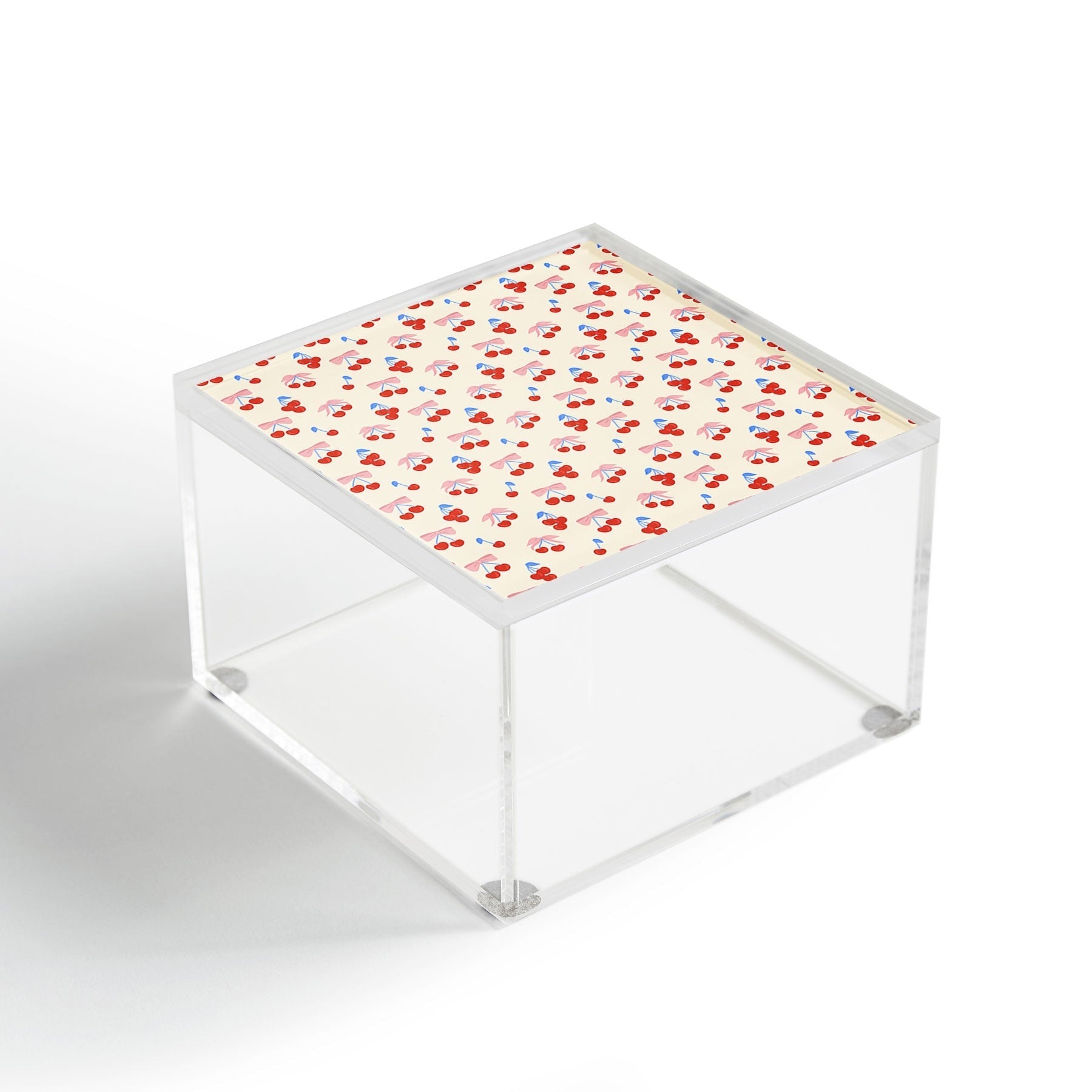Design by Spark Cherries And Ribbons Acrylic Box