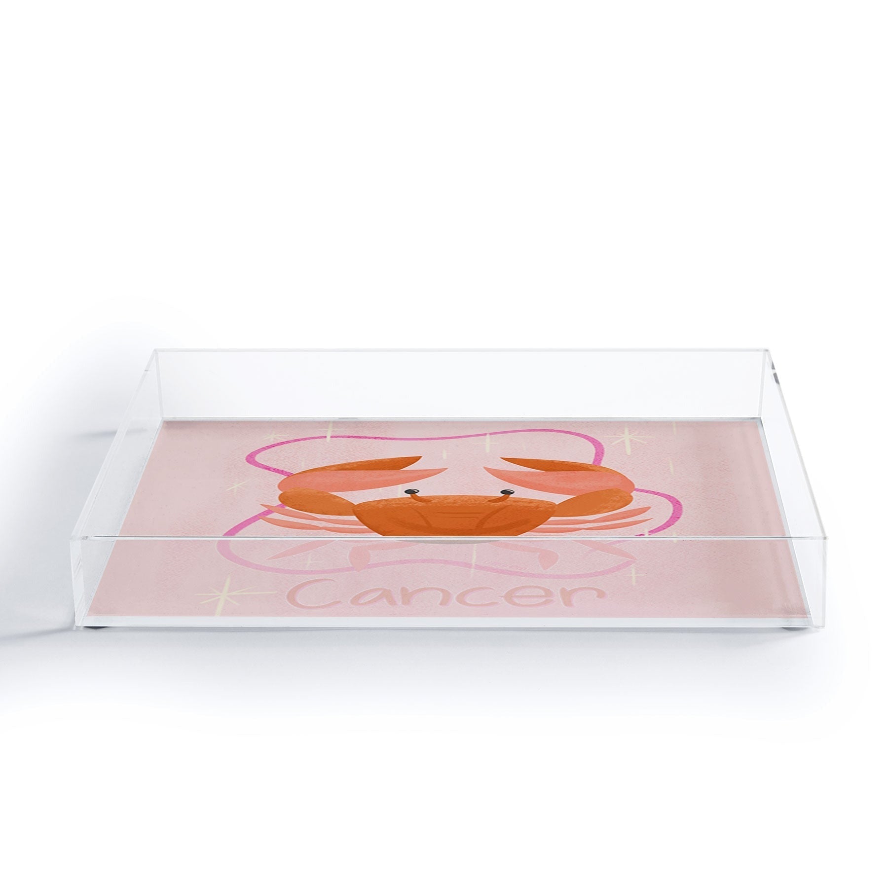 Little Om Zodiac Signs Cancer Acrylic Tray