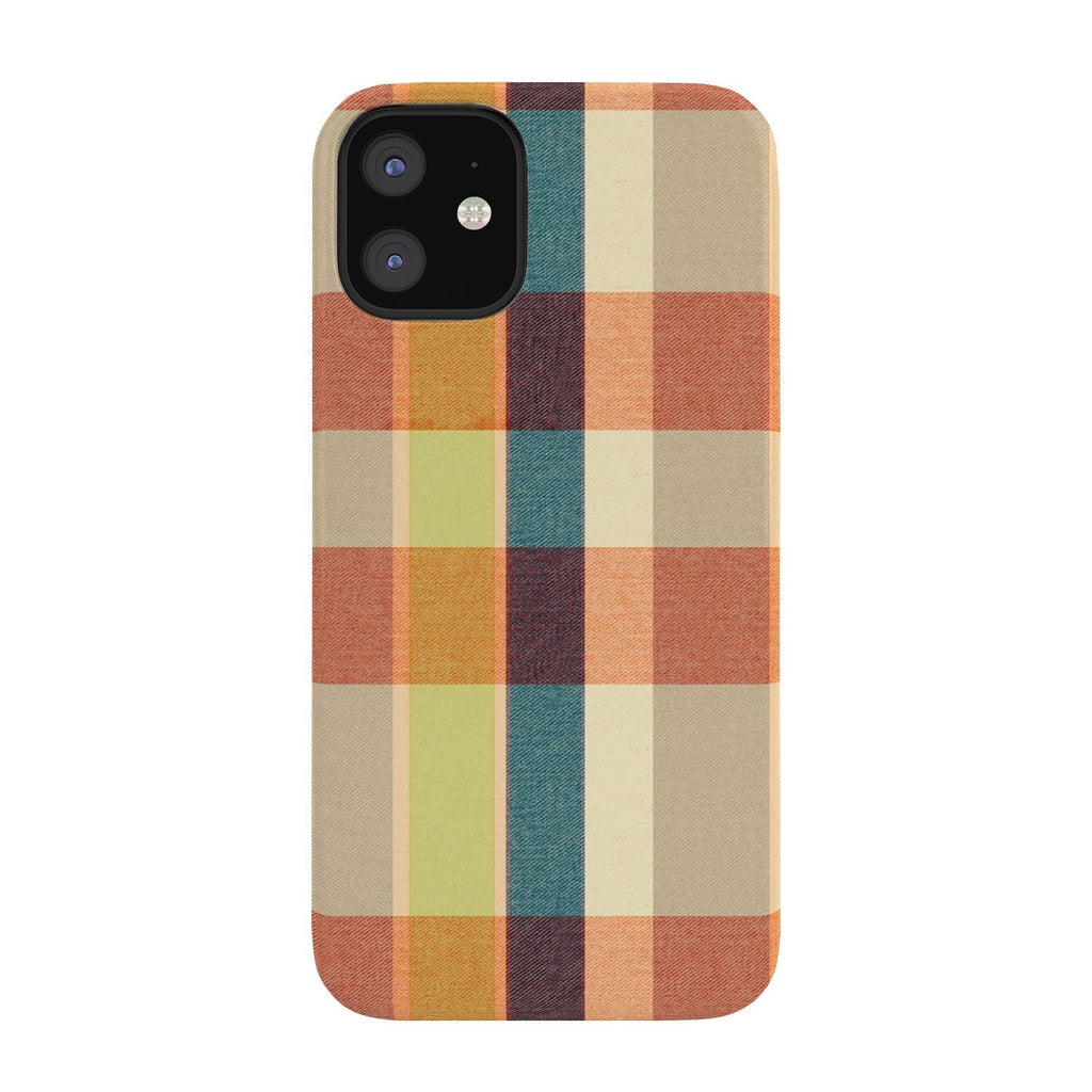 Marta Barragan Camarasa Retro Picnic Plaid Warm Tones Phone Case
