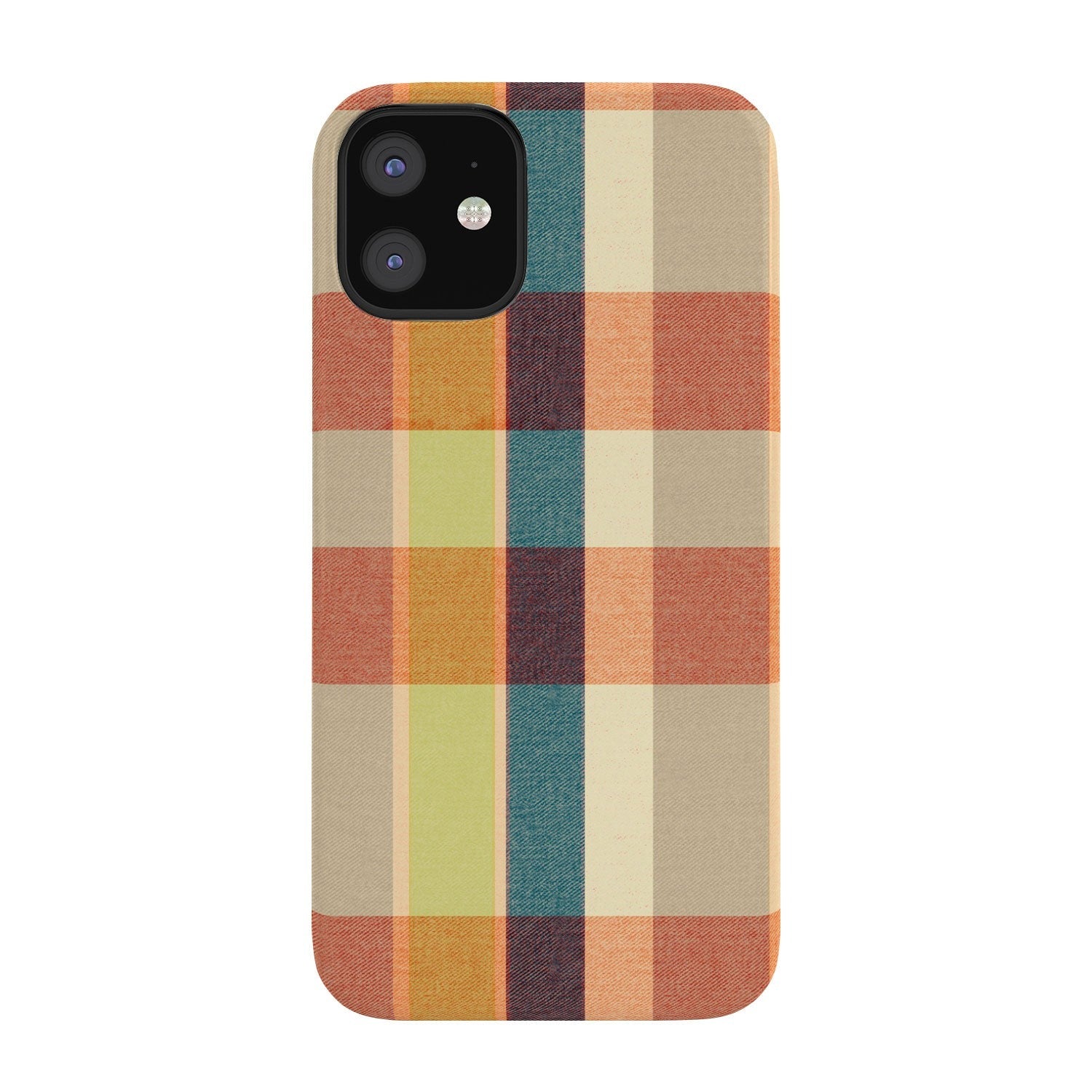 Marta Barragan Camarasa Retro Picnic Plaid Warm Tones Phone Case