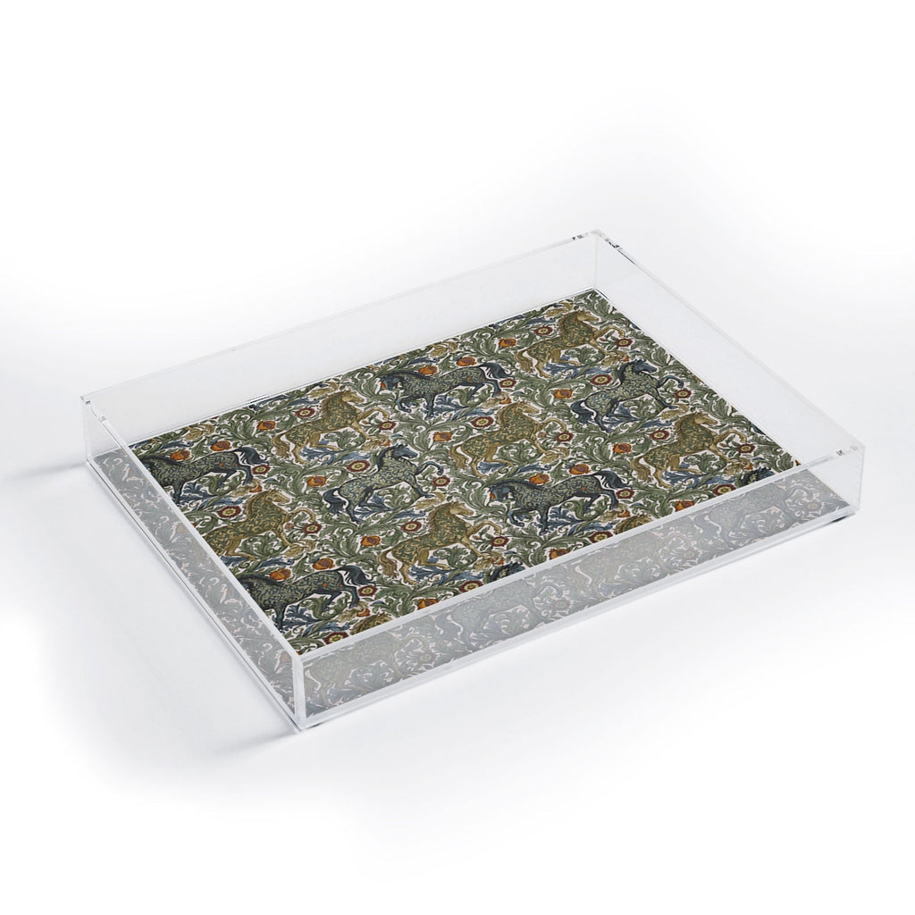 Marta Barragan Camarasa Renaissance Horse Garden Acrylic Tray
