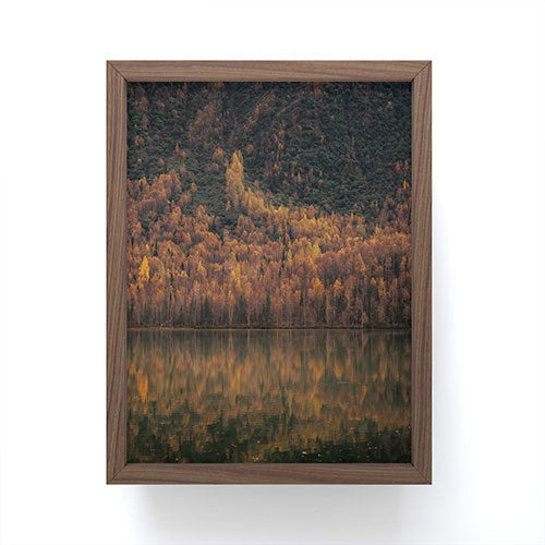 Hannah Kemp Fall Lake Framed Mini Art Print