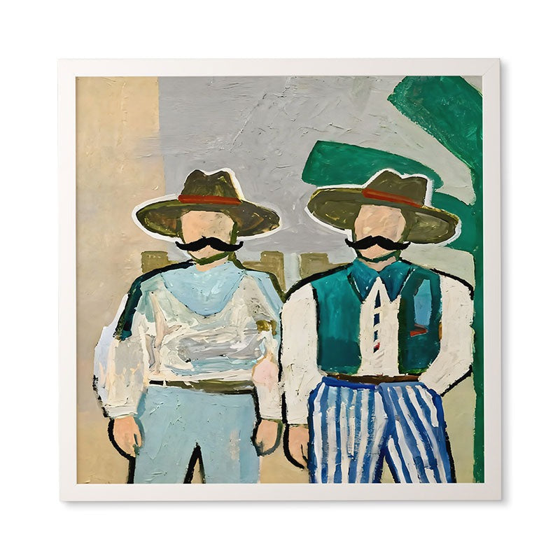 83 Oranges Side By Side Cowboy Edition Framed Wall Art