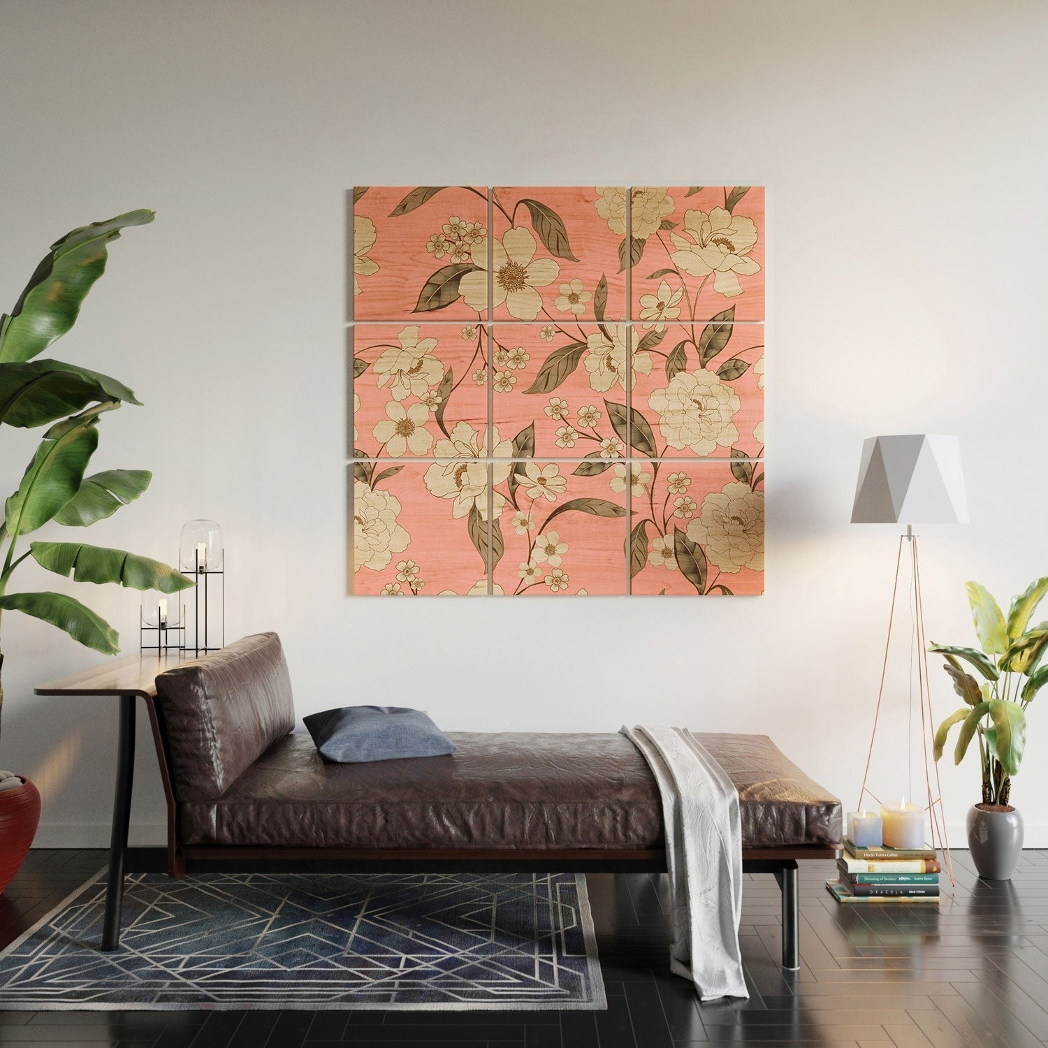 Gabriela Fuente Roberta in Pink Wood Wall Mural