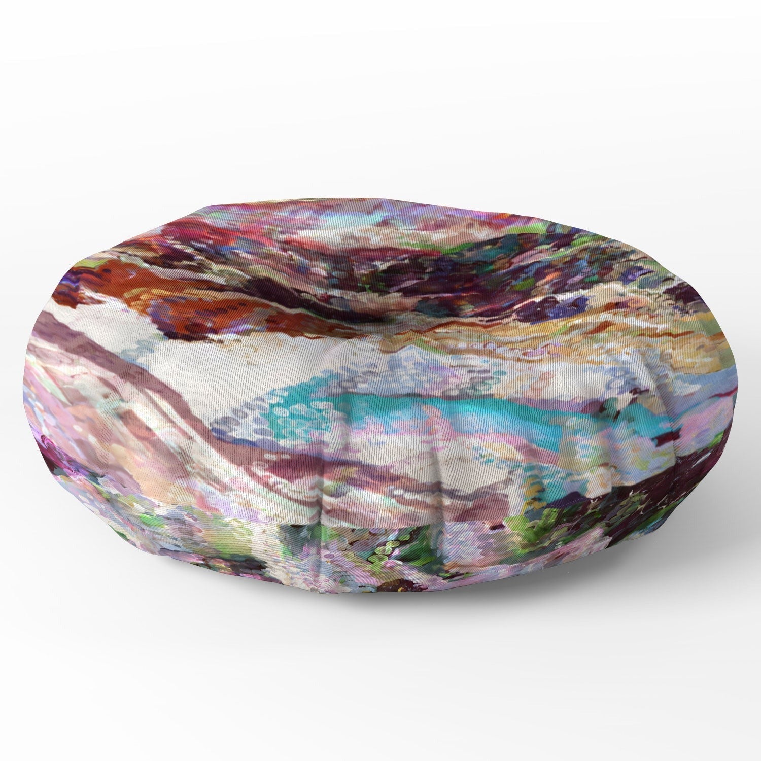 83 Oranges Sequin Haze Floor Pillow Round
