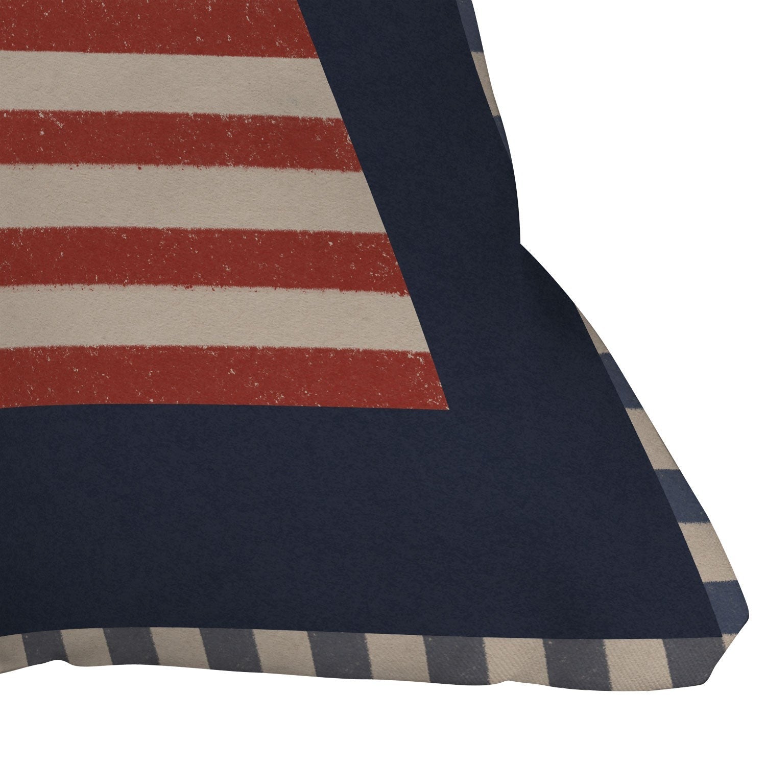DENY Designs Gingham Flag Outdoor Throw Pillow