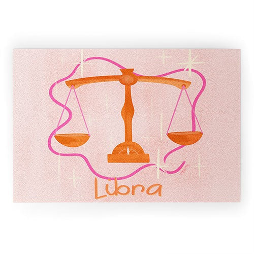 Little Om Zodiac Signs Libra Welcome Mat