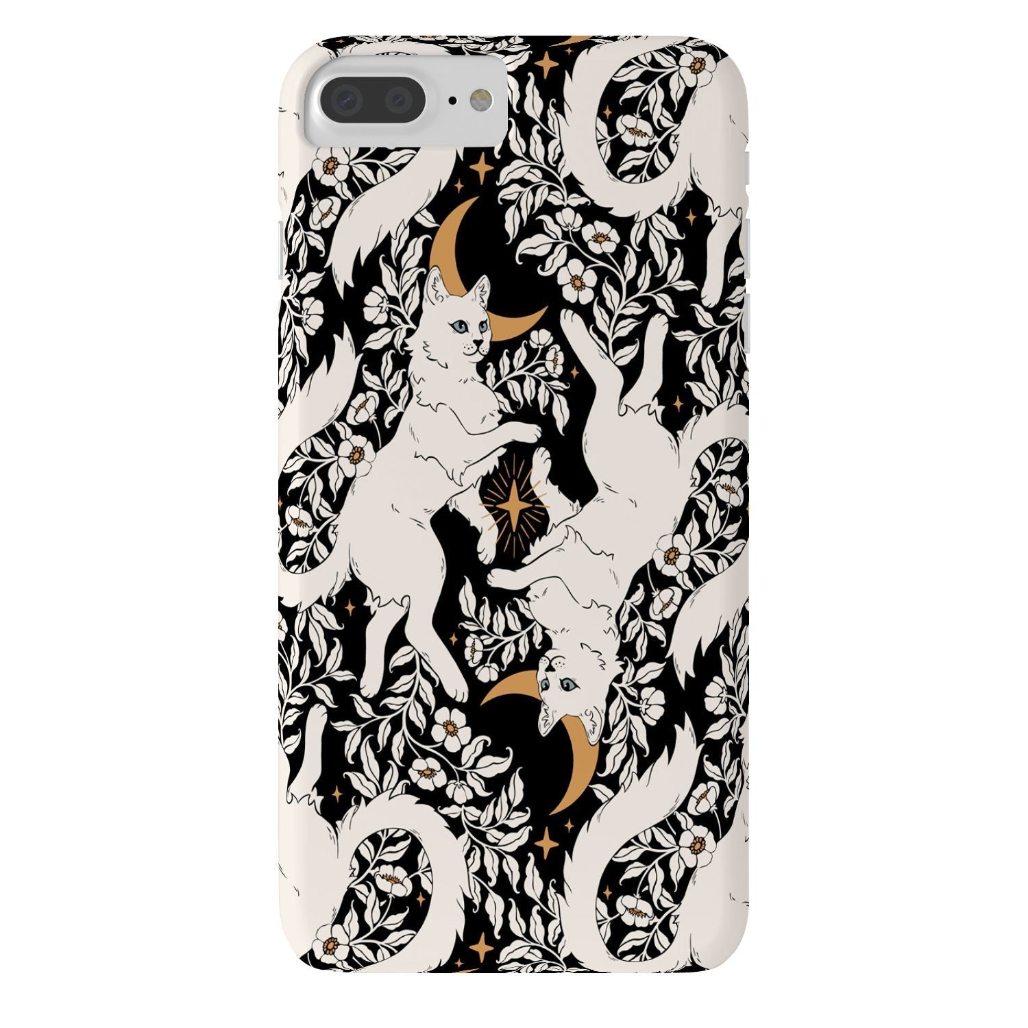 Avenie Celestial Cats Gold Phone Case