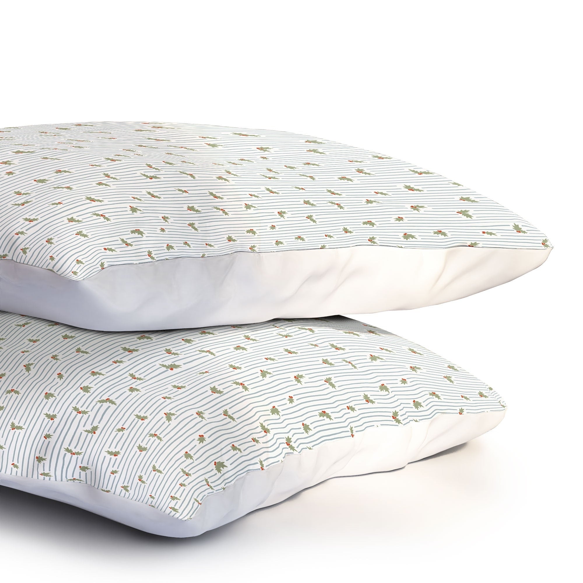 CoastL Studio Hand Drawn Holly Stripe Pillow Shams