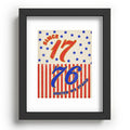DENY Designs 1776 Stars Recessed Framing Rectangle