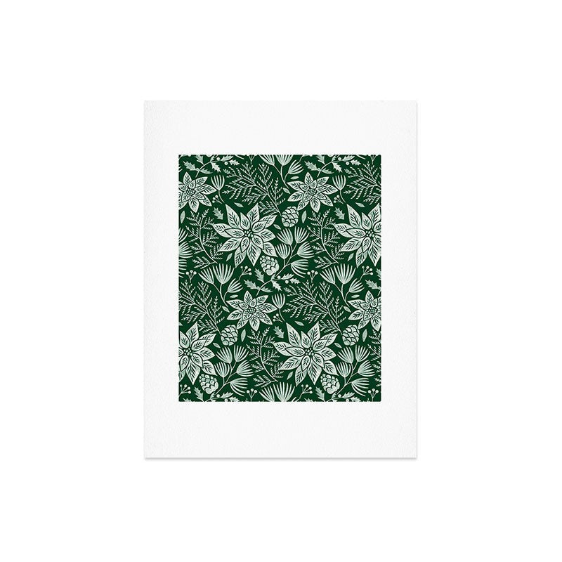 Pimlada Phuapradit Christmas Poinsettia Art Print