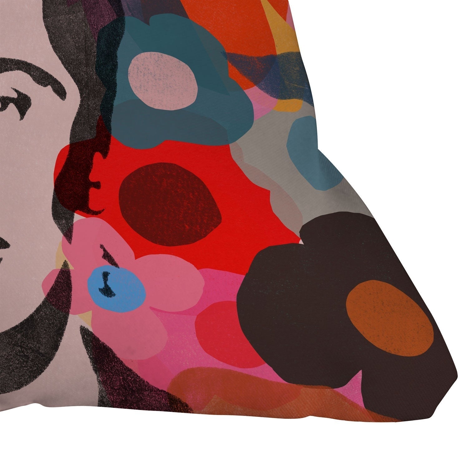 Garima Dhawan frida 1d Outdoor Throw Pillow