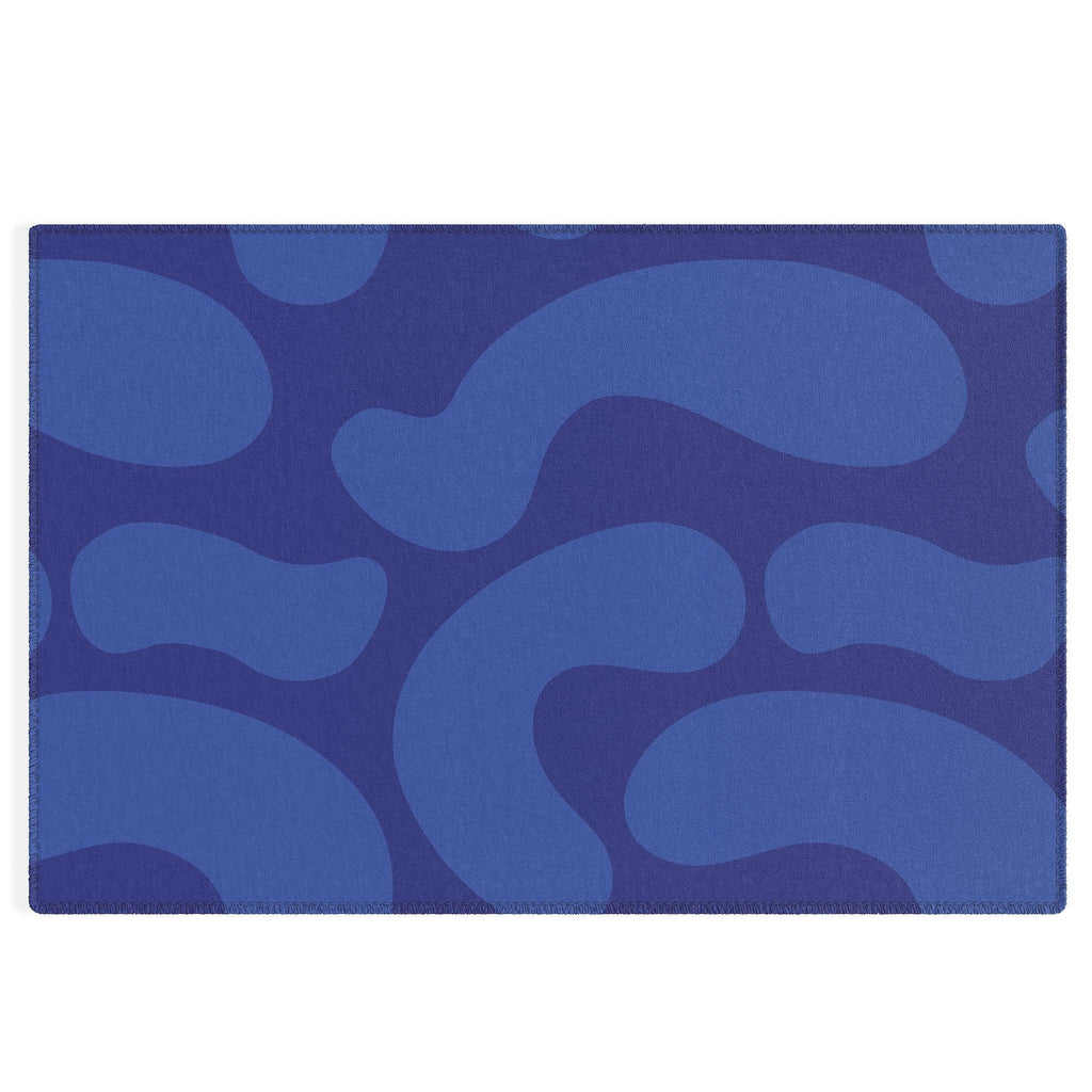 Camilla Foss Blue Pebble Outdoor Rug