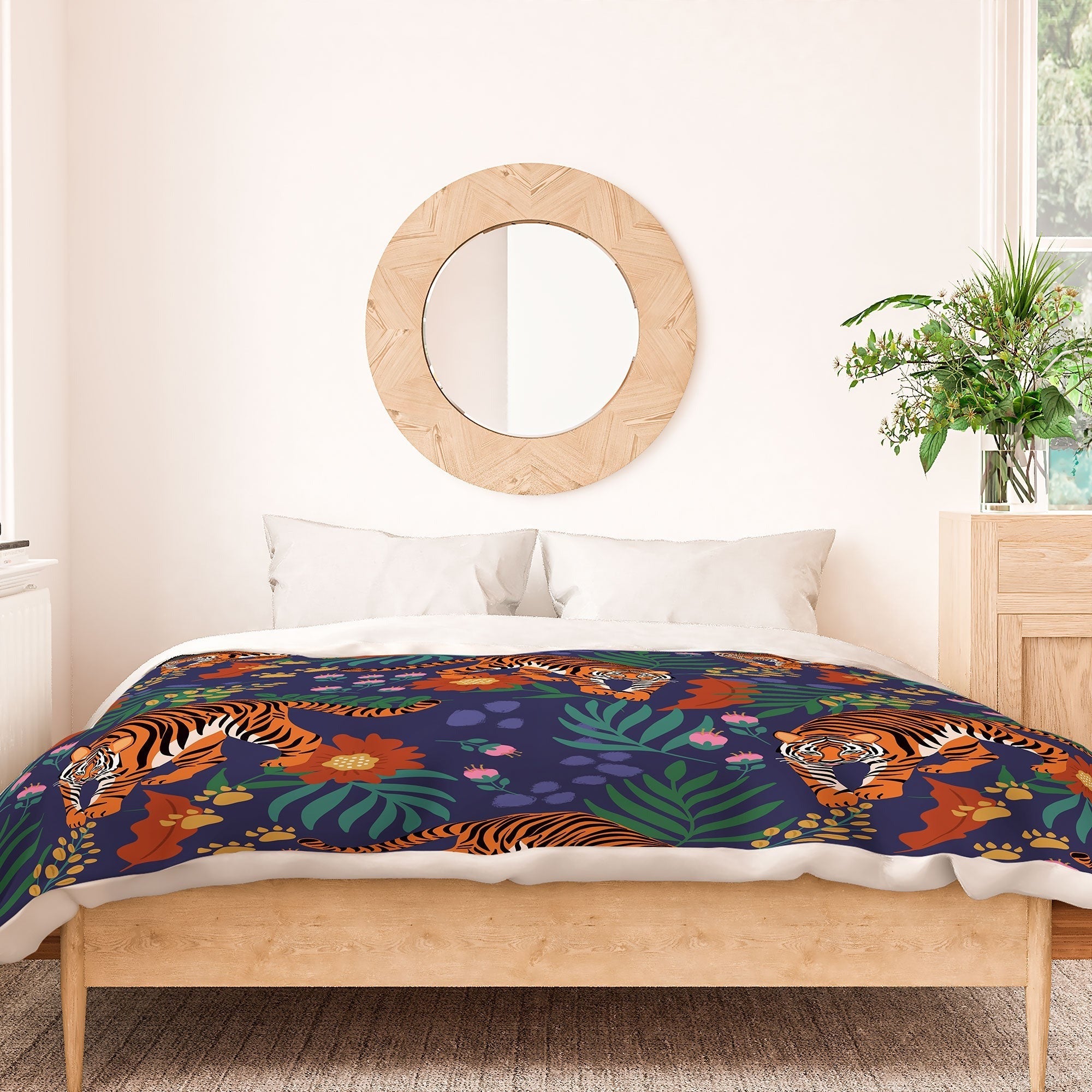 Design by Spark Tiger of the Glorious Jungle Duvet Cover