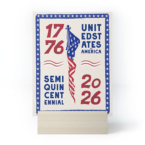 DENY Designs Retro 76 26 Mini Art Print