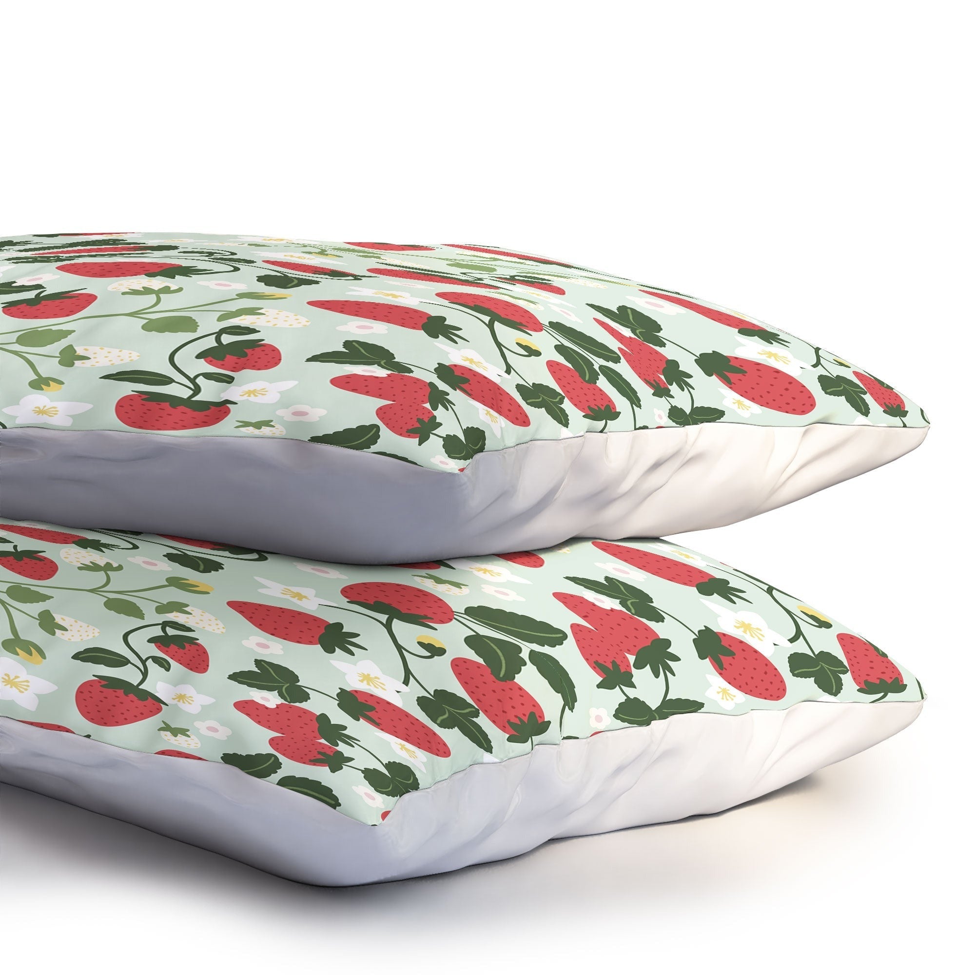 Design by Spark Strawberry Florals Fields Pillow Shams