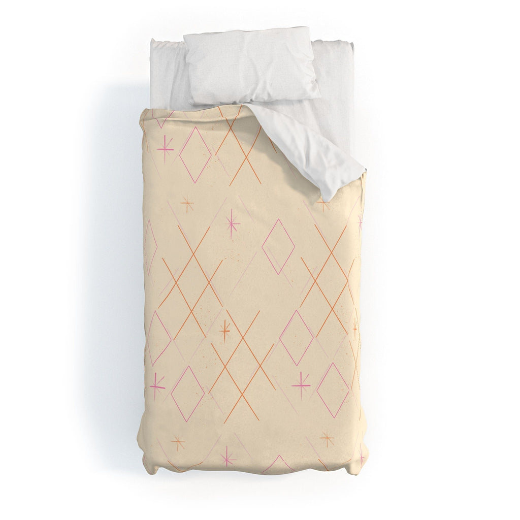 Little Om Starry Web cream Duvet Cover