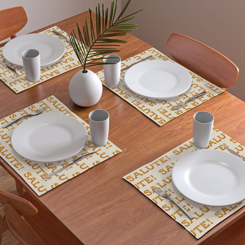 Jessica Molina Salute Gold Pattern on Cream Placemat