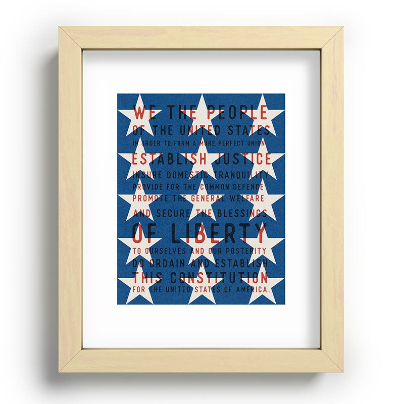 DENY Designs Starred Preamble Recessed Framing Rectangle