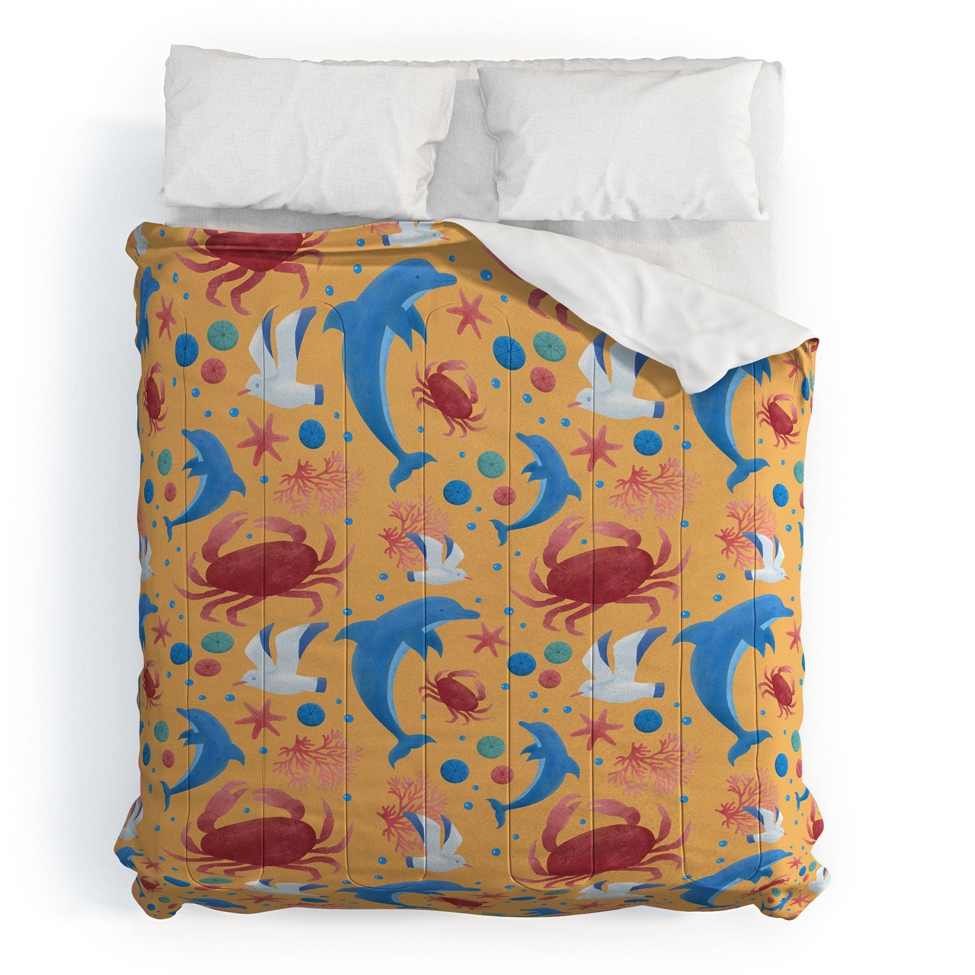 Seta Zakian Sailing Sealife yellow Comforter