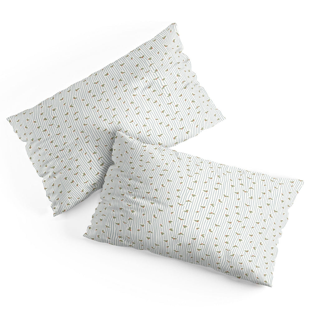 CoastL Studio Hand Drawn Holly Stripe Pillow Shams