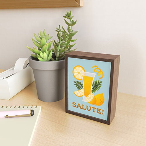 Jessica Molina Limoncello Cocktail Framed Mini Art Print