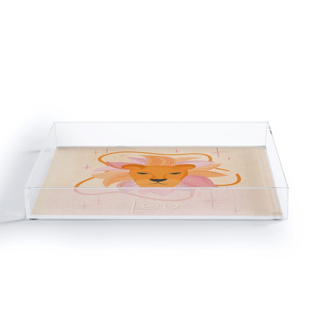 Little Om Zodiac Signs Leo Acrylic Tray