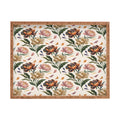 Marta Barragan Camarasa Hand Painted Peony Florals Rectangular Tray