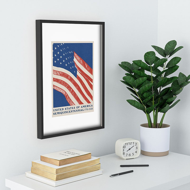 DENY Designs Stars n Stripes Semiquincentennial Recessed Framing Rectangle