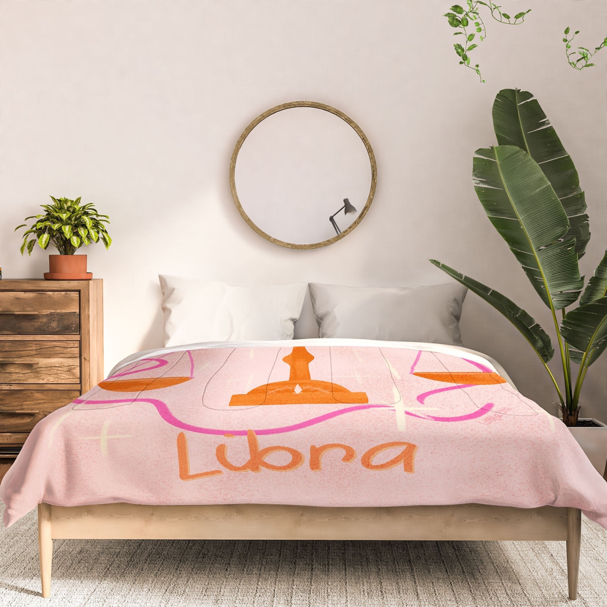Little Om Zodiac Signs Libra Comforter
