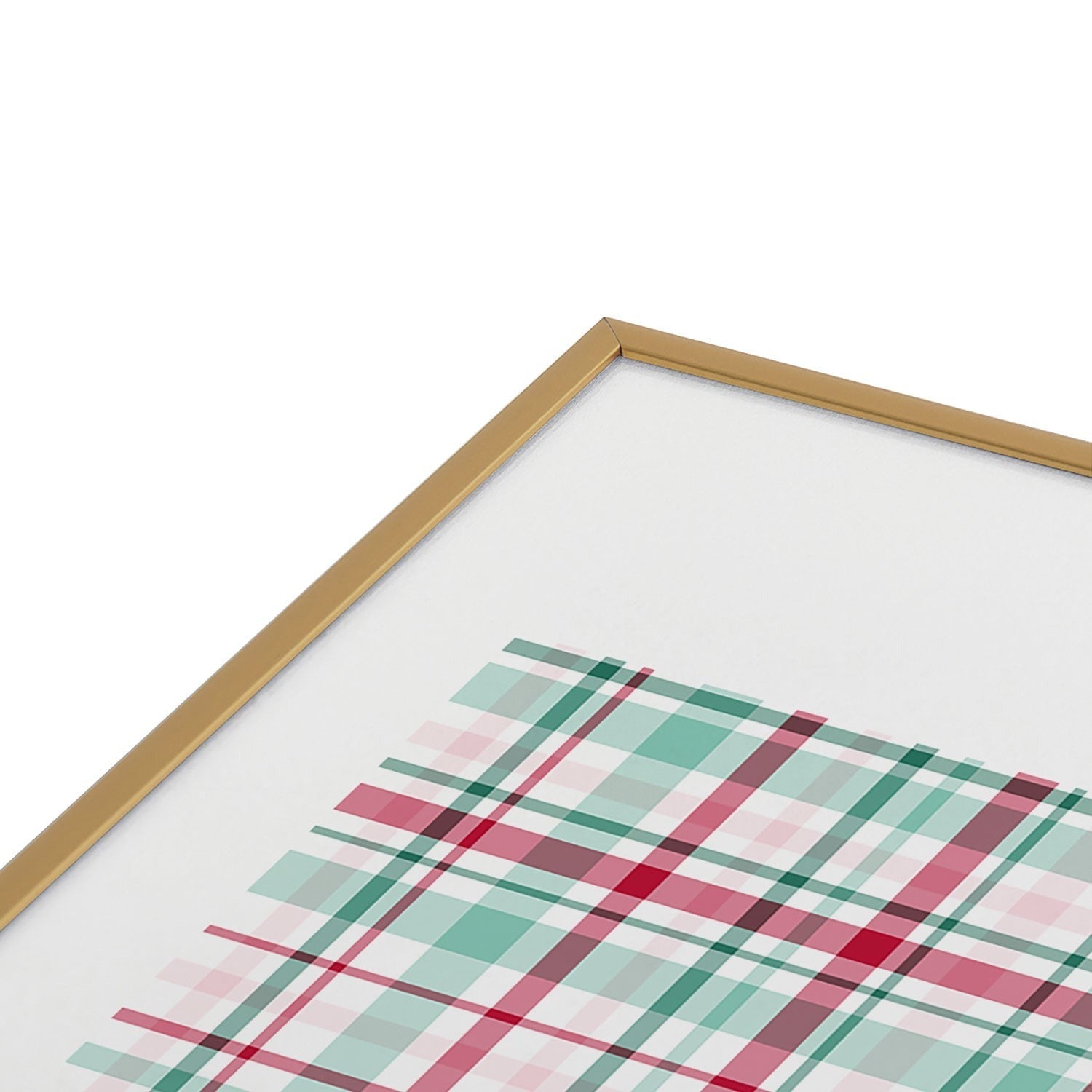 Lisa Argyropoulos Merry Vintage Plaid Metal Framed Art Print