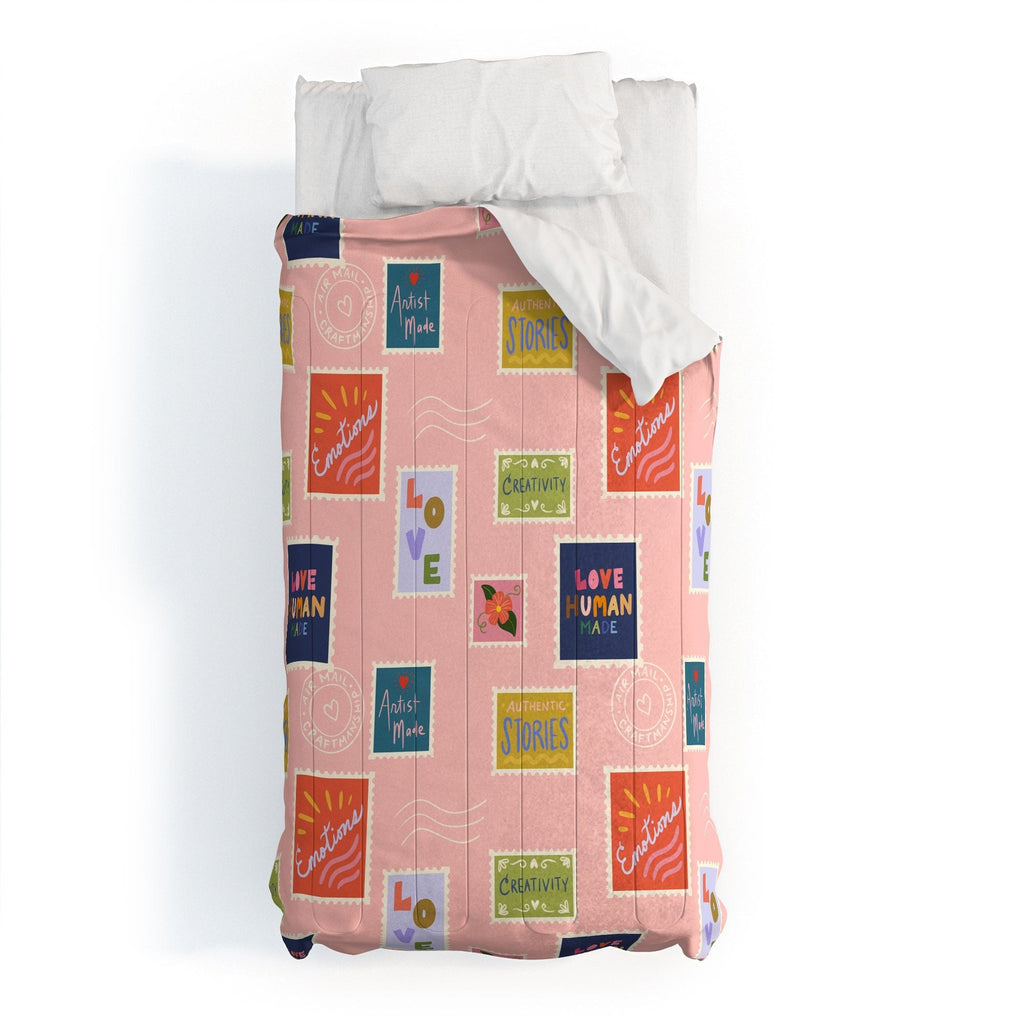 Design by Spark Love Human Made Stamps Comforter