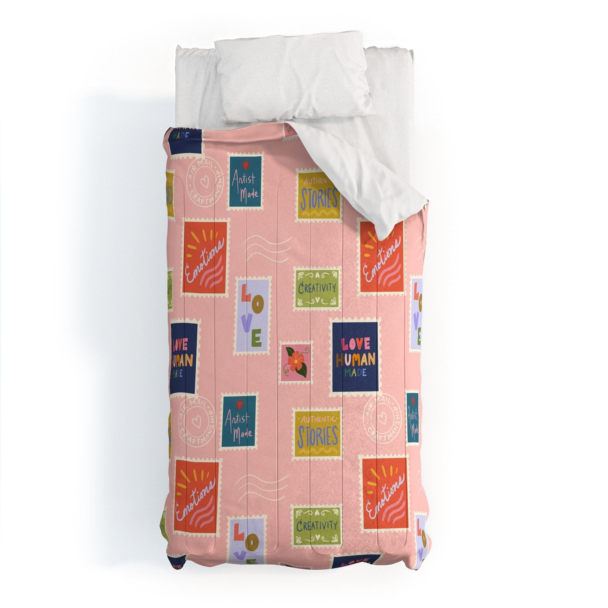 Design by Spark Love Human Made Stamps Comforter
