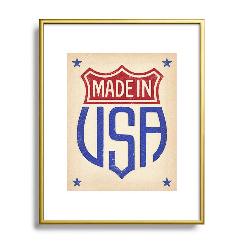 DENY Designs Made in USA Metal Framed Art Print