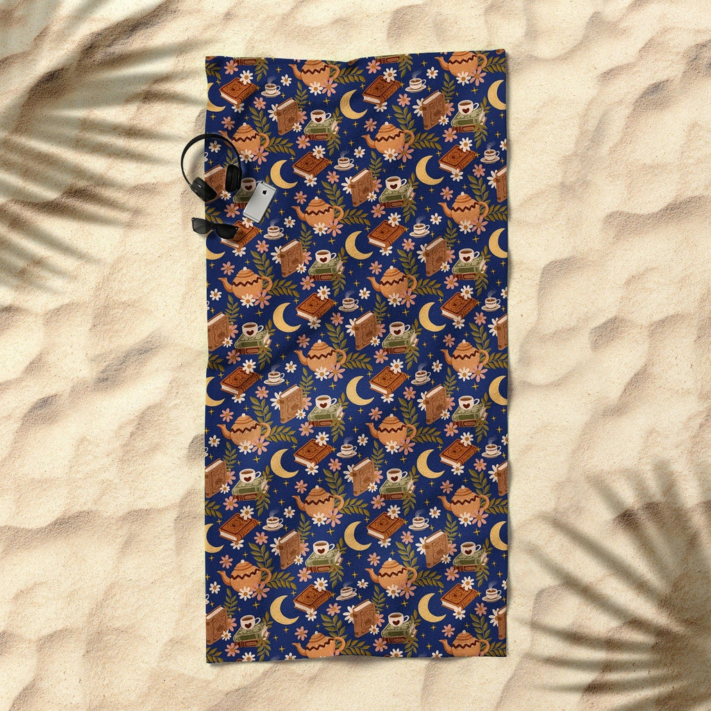 Avenie Moonlit Reading Nook II Beach Towel