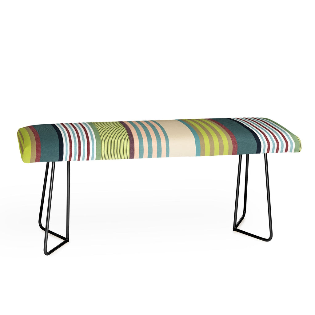 Marta Barragan Camarasa Colorful Stripe Delight Bench