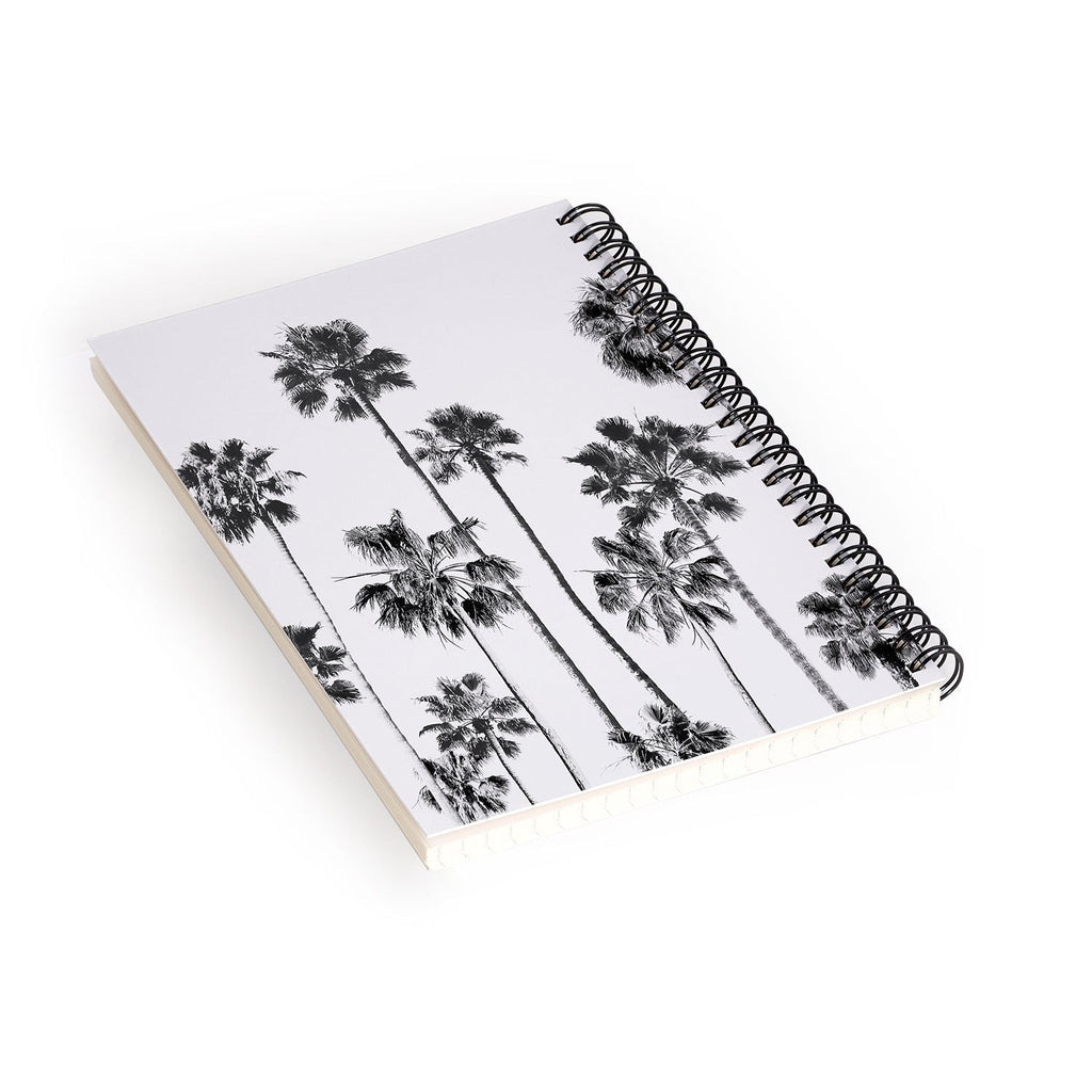 Gal Design Black And White Palms Spiral Notebook