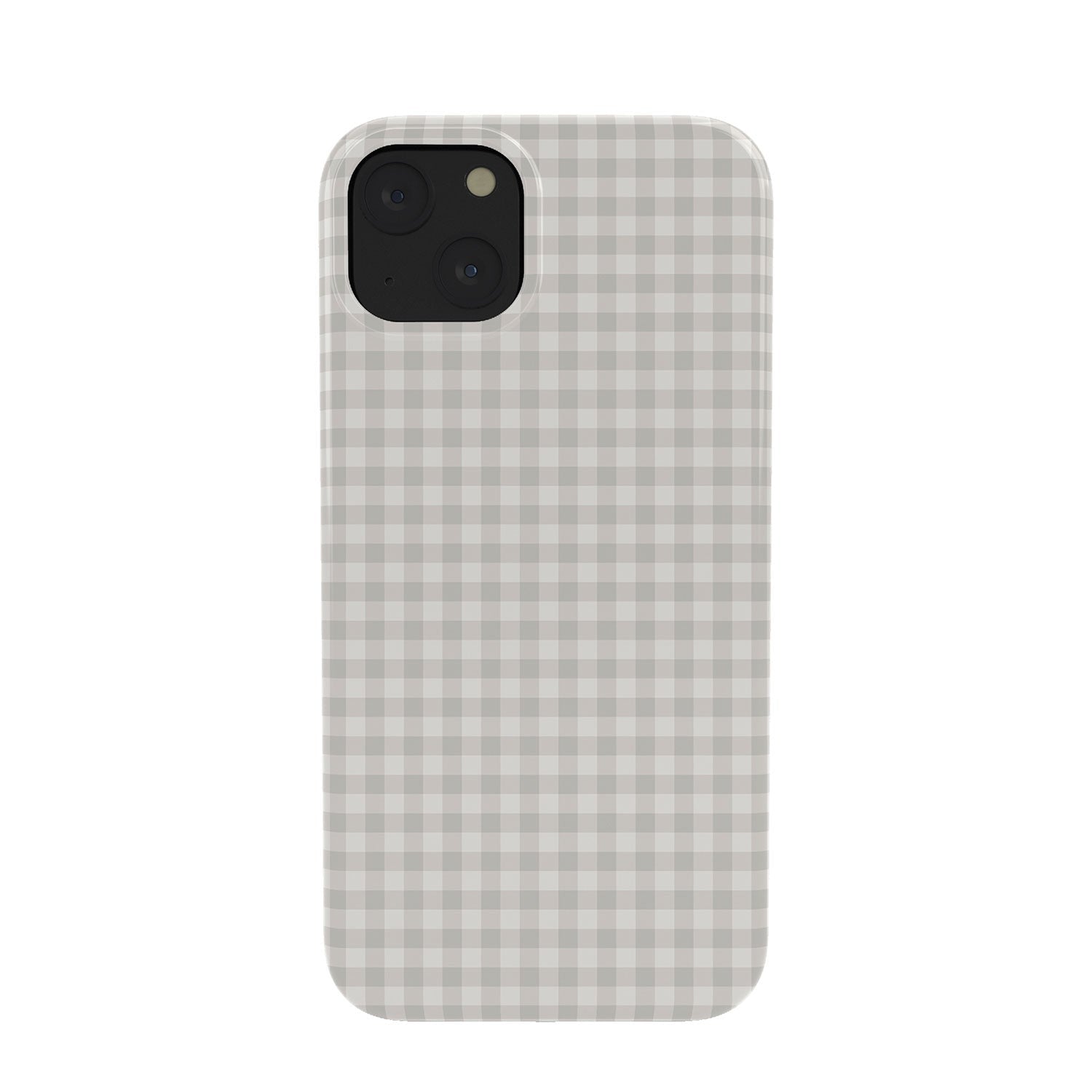 Colour Poems Gingham Plaid Pattern Cloud White Phone Case