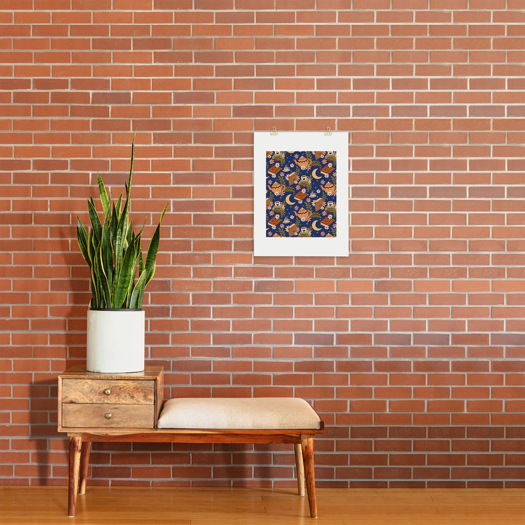 Avenie Moonlit Reading Nook II Art Print