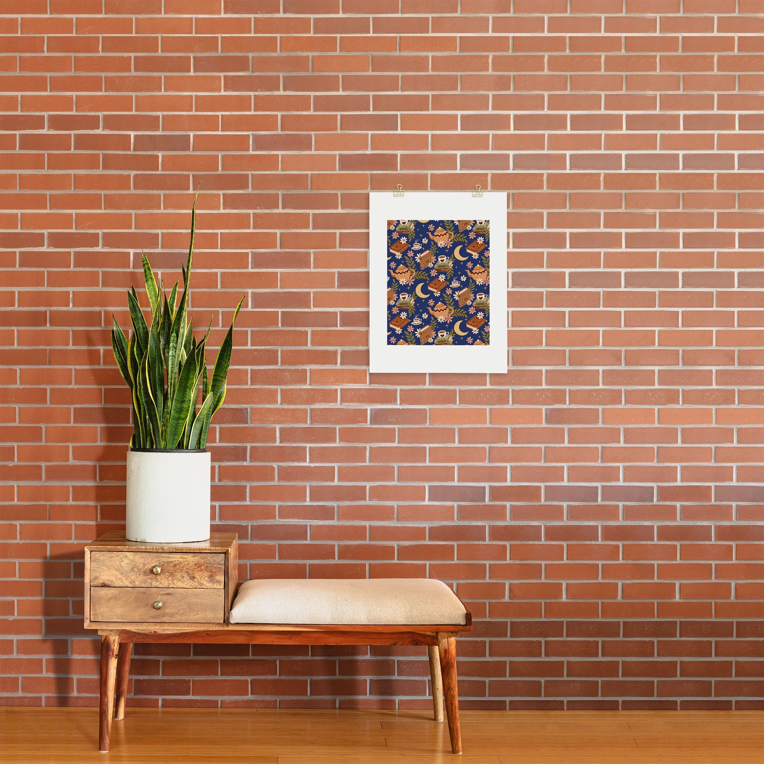 Avenie Moonlit Reading Nook II Art Print