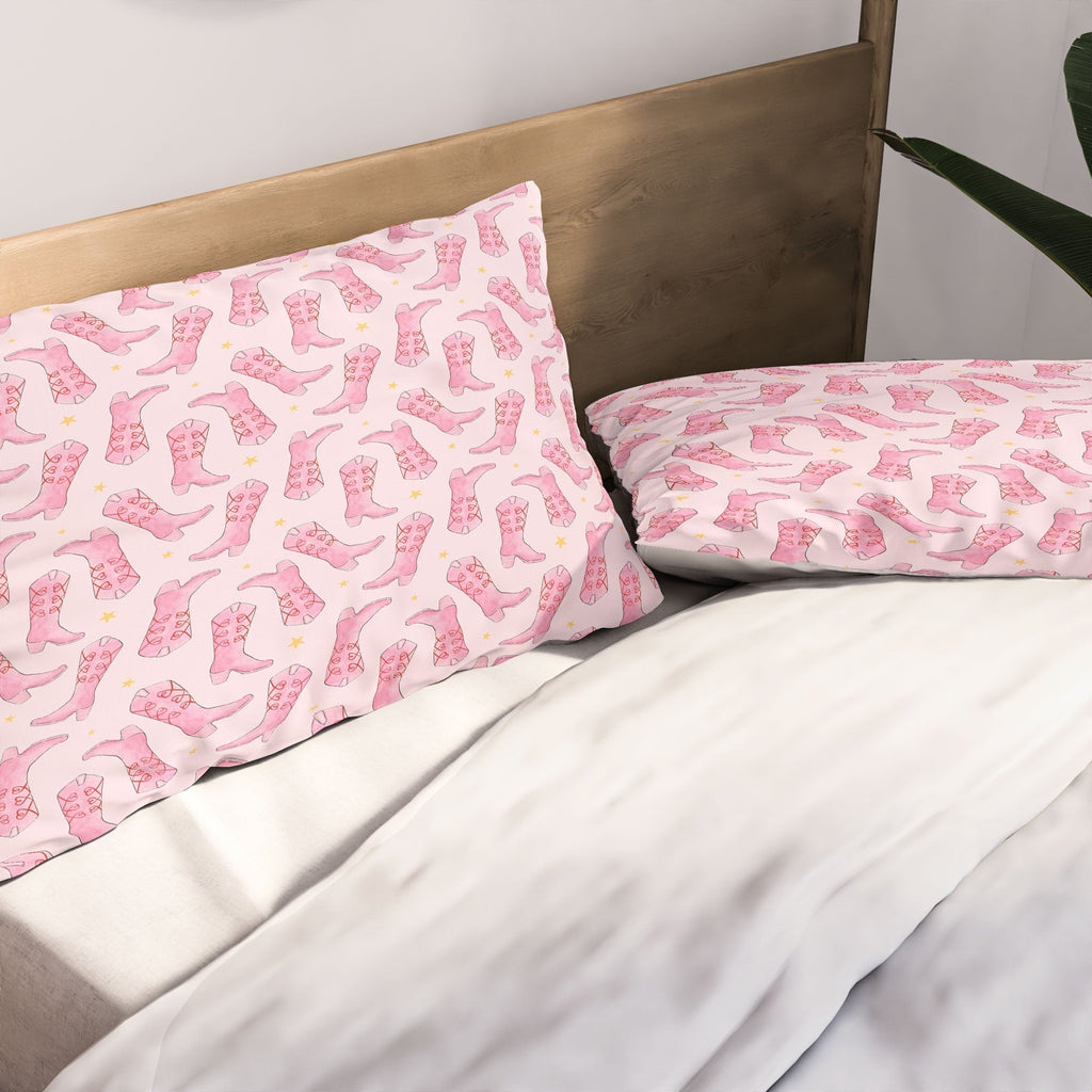 Love_Ryming Stars and Boots Pillow Shams
