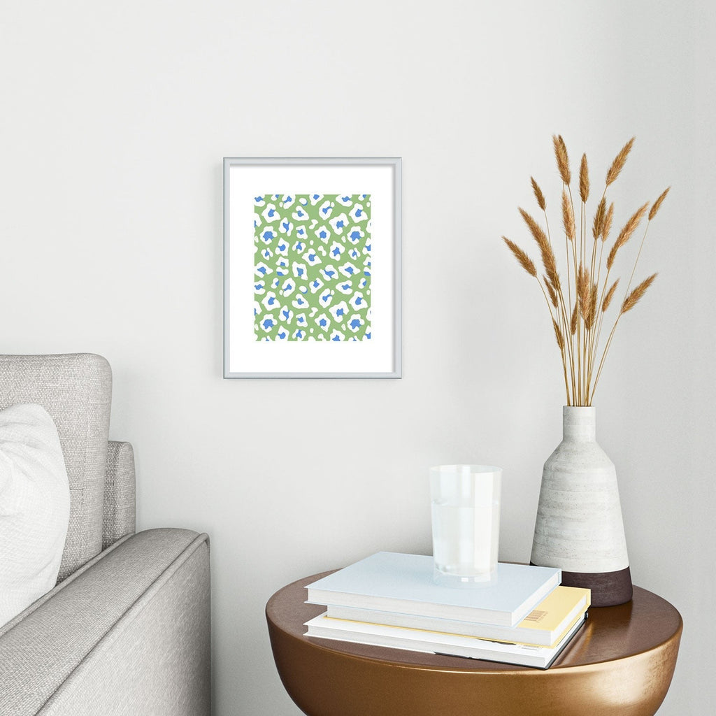 Avenie BR Cheetah Print Metal Framed Art Print